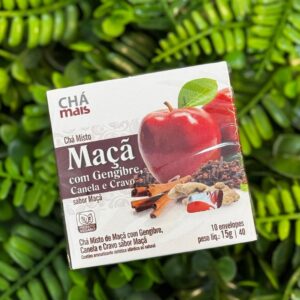 CHÁ MISTO DE MAÇÃ COM GENGIBRE, CANELA E CRAVO • 10 SACHÊS
