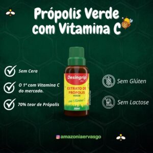 EXTRATO DE PRÓPOLIS C/ VITAMINA C 30ML - DESINGRIP