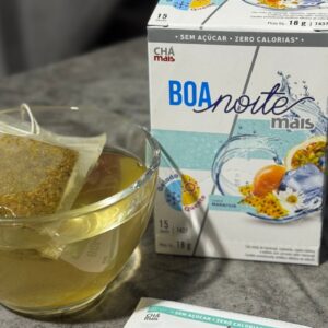 CHÁ BOA NOITE • 15 SACHÊS - SABOR MARACUJÁ - GELADO E QUENTE